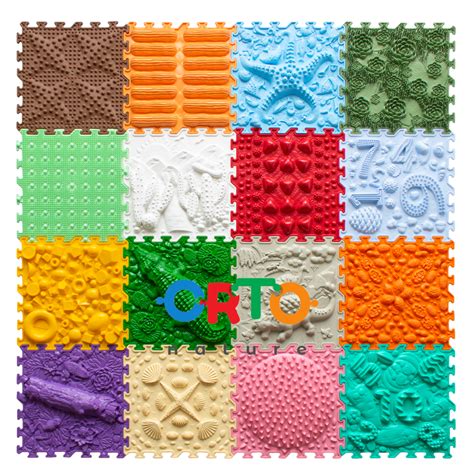 Ortoto Sensory Land Puzzle Playmats (25cmx25cm) .